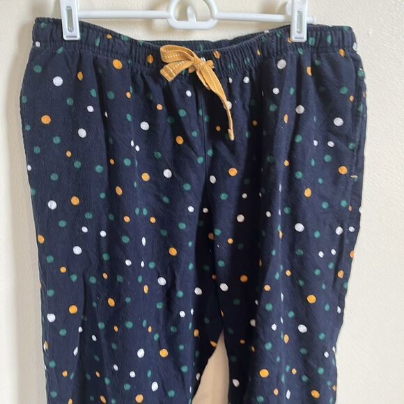 Polka Dot Flannel Pajama Pants - Picture 2 of 6